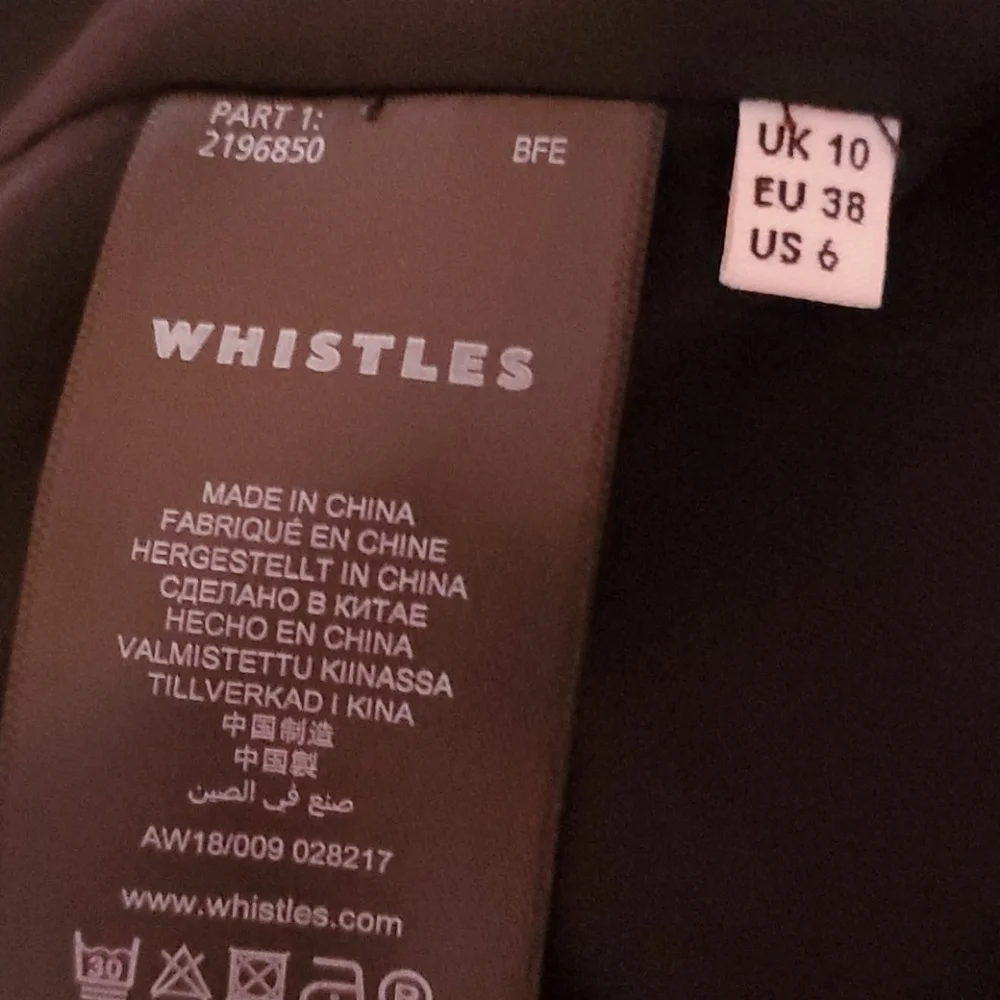 Whistles Spot Print Assymetrical Skirt nwot